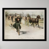 Fahrradfahrerin 1897 poster (Vorne)