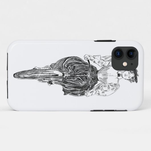 Fahrradfahrerin Case-Mate iPhone Hülle (Rückseite (Horizontal))