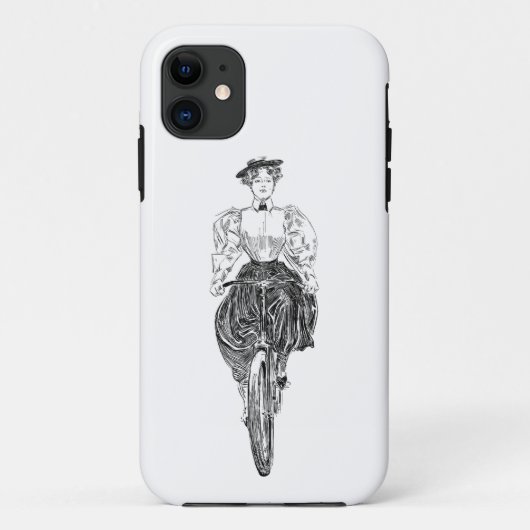 Fahrradfahrerin Case-Mate iPhone Hülle (Rückseite)