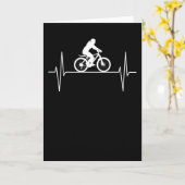 Fahrradfahrerin Karte (Gelbe Blume)