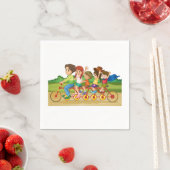 Fahrradfahrerpapier Napkins Serviette (Beispiel)