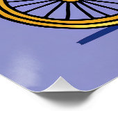 Fahrradfahrerposter Poster (Ecke)