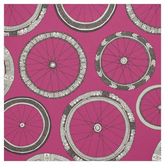 Fahrradfelgen rosa stoff (Muster)