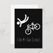 Fahrradfreund - ich mache mein eigenes Stunts-Bmx- RSVP Karte (Vorne/Hinten)