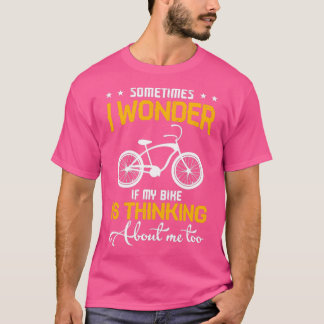 Fahrradfreund mit lustigen Radfahrern T-Shirt