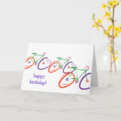 FahrradGeburtstag Karte (Gelbe Blume)