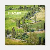 Fahrradgefahrene kurvenreiche Straße mit Text in d Magnet (Vorne)