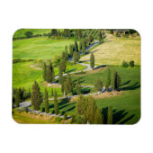 Fahrradgefahrene Straße mit Rechteckmagnet in der  Magnet (Horizontal)