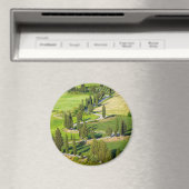 Fahrradgefahrene Straße mit Rundmagnet in der Tosk Magnet (In Situ (Geschirrspüler))