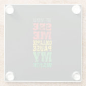 Fahrradgeschenk Glasuntersetzer (Rückseite)