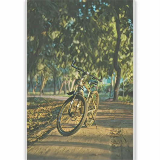 Fahrradgeschenke Aufkleber (Vorderseite)