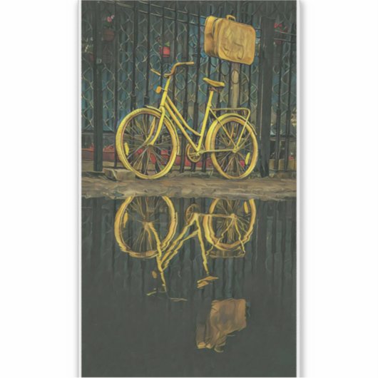 Fahrradgeschenke Aufkleber (Vorderseite)