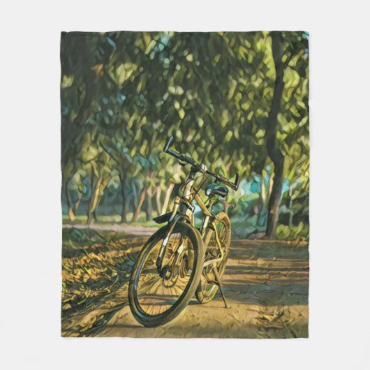 Fahrradgeschenke Fleecedecke (Vorderseite)