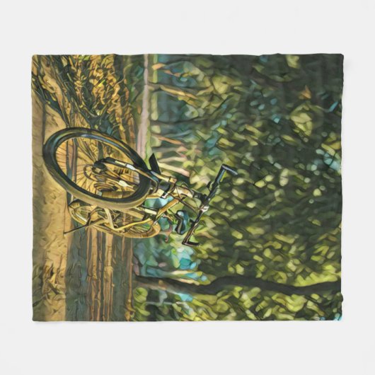 Fahrradgeschenke Fleecedecke (Vorderseite (Horizontal))