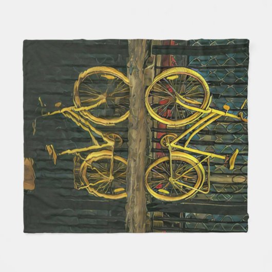 Fahrradgeschenke Fleecedecke (Vorderseite (Horizontal))