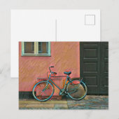 Fahrradgeschenke für sie postkarte (Vorne/Hinten)