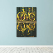 Fahrradgeschenke Leinwanddruck (Insitu (Holzboden))
