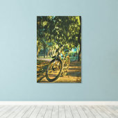 Fahrradgeschenke Leinwanddruck (Insitu (Holzboden))
