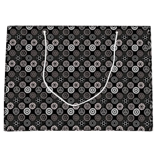 Fahrradgetriebe Muster 01x4.b Große Geschenktüte (Vorderseite)