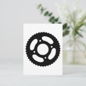Fahrradgetriebe Postkarte (Stehend Vorderseite)