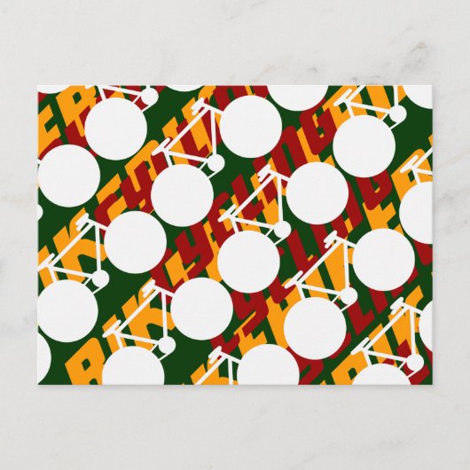 Fahrradgrafik Postkarte (Vorderseite)