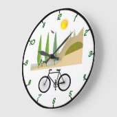 Fahrradhalle Große Wanduhr (Winkel)