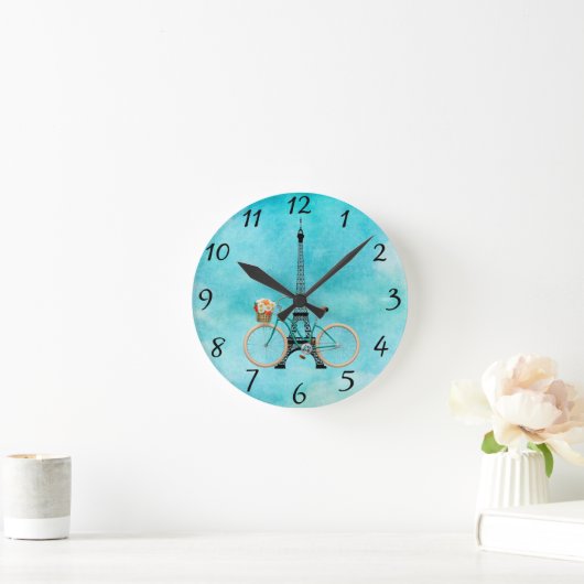 Fahrradhalle Runde Wanduhr (Zuhause)