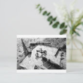 Fahrradhalt Postkarte (Stehend Vorderseite)