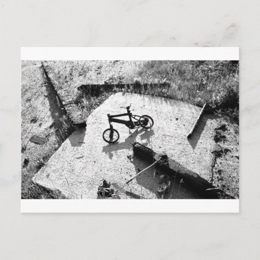Fahrradhalt Postkarte (Vorderseite)