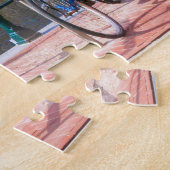 Fahrradhäuser am Canal de Amsterdam Niederlande Puzzle (Seite)