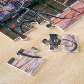 Fahrradhäuser am Canal de Amsterdam Niederlande Puzzle (Seite)