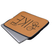 Fahrradinspirierende Zitate Laptopschutzhülle (Vorne Knopf)