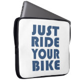 Fahrradinspirierende Zitate Laptopschutzhülle (Vorne Rechts)