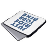 Fahrradinspirierende Zitate Laptopschutzhülle (Vorne Knopf)