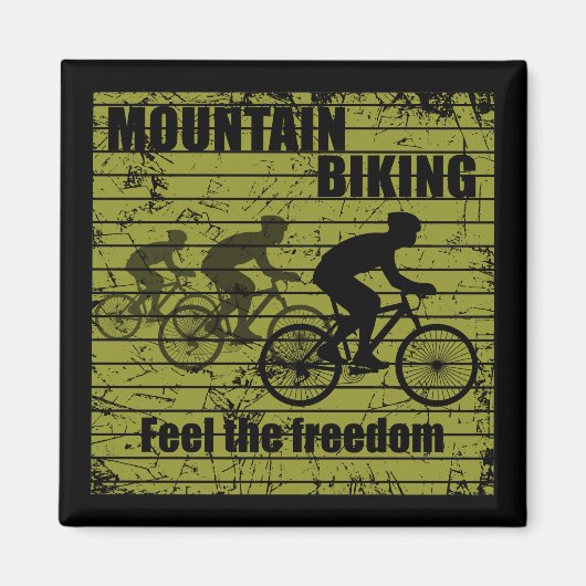 Fahrradinspirierende Zitate Magnet (Vorne)