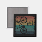 Fahrradinspirierende Zitate Magnet (Vorderseite/Rückseite)