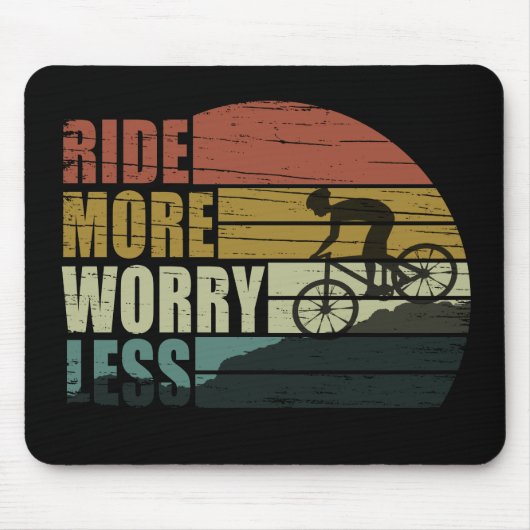 Fahrradinspirierende Zitate Mousepad (Vorne)