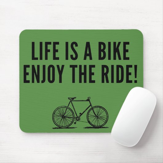 Fahrradinspirierende Zitate Mousepad (Mit Mouse)