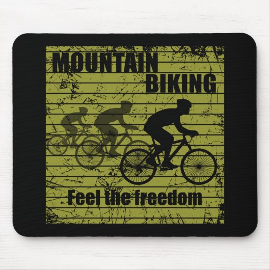 Fahrradinspirierende Zitate Mousepad (Vorne)