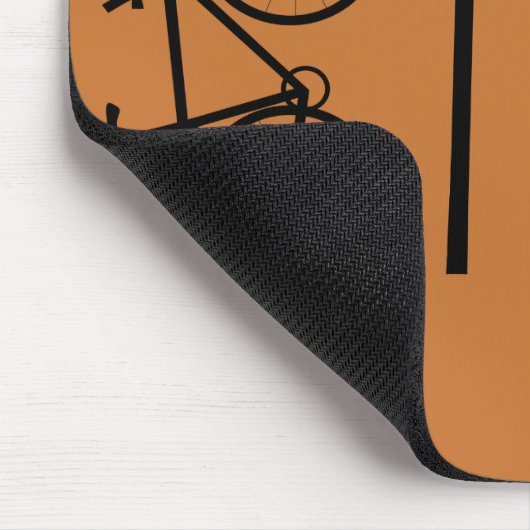 Fahrradinspirierende Zitate Mousepad (Ecke)