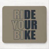 Fahrradinspirierende Zitate Mousepad (Vorne)
