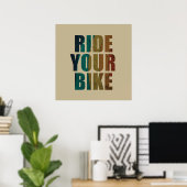 Fahrradinspirierende Zitate Poster (Heimbüro)
