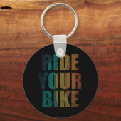 Fahrradinspirierende Zitate Schlüsselanhänger (Vorderseite)