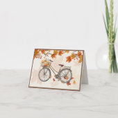 Fahrradkarte für den Herbst (Vorderseite)