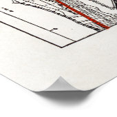 Fahrradkarte Poster (Ecke)