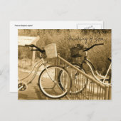 Fahrradkarte Postkarte (Vorne/Hinten)