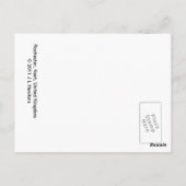 Fahrradkarte Postkarte (Rückseite)