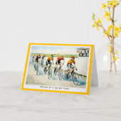 Fahrradkarte: Radfahrer Karte (Gelbe Blume)