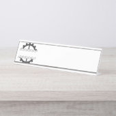 Fahrradkettengetriebe Schreibtischnamensplakette (Vorderseite )