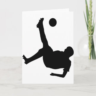 Fahrradkick-Fußballspieler Karte